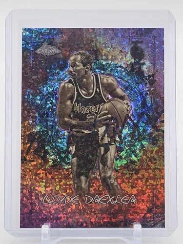 CLYDE DREXLER 2025-26 TOPPS CHROME CACTUSLA FLAME PURPLE MINI-DIAMOND Q3633