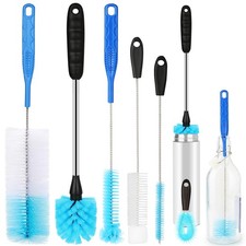6 Pack Bottle Brush Narrow Neck Cleaning Set, Long Handle Stainless Steel Wat...