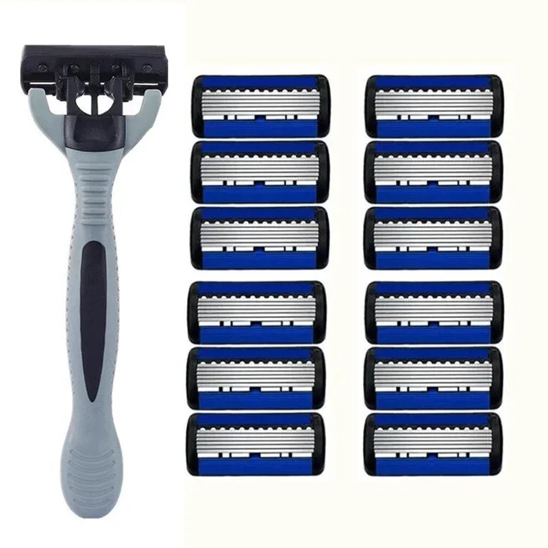 Kit Stainless Steel 6 Layer Blade Hair Removal Tool Replacea