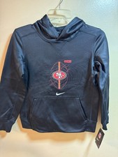 Nike San Francisco 49ers Youth Medium Icon Black Hoodie NWT