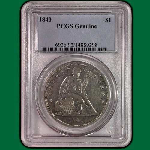 1840-P Seated Liberty Dollar — photo from the most recent tracked eBay sale
