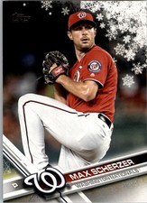 2017 Topps Walmart Holiday Snowflake #HMW135 Max Scherzer - BB