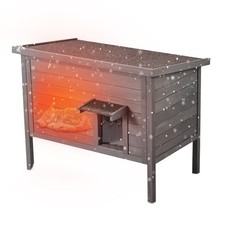 Outdoor Cat House Weatherproof, Feral Cat Shelter for Multiple Cats, Outdo