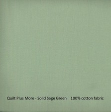 Solid Sage Green Quilting Cotton Fabric by the Yard   100 Cotton, 44  Wide