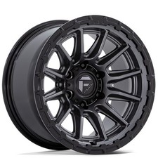 17x9 Fuel Wheels Fc866 Piston Matte Gunmetal W Gloss Black 6x139.7 Rims 4pcs