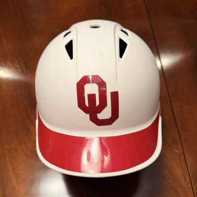 Marucci Oklahoma Sooners OU team issued Baseball Batting Helmet White/Red