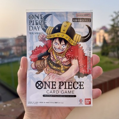 One Piece Day 25 Folder Sealed Ruffy P-110 + Don Japanese Cards