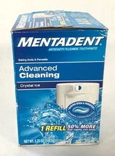 Mentadent Advanced Cleaning Toothpaste Refill – Crystal Ice – 5.25 oz – Sealed
