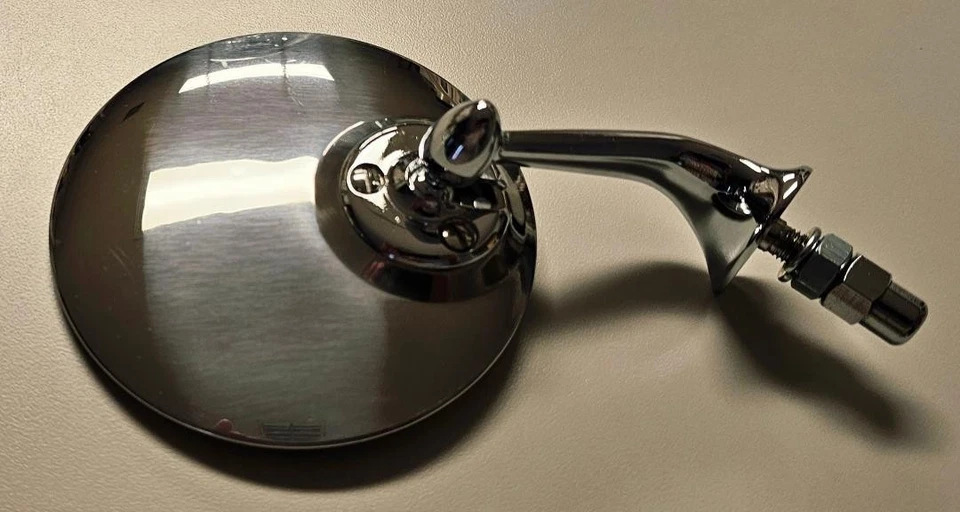 Espejo de guardabarros plano lado del conductor MG Austin Healey Jag & Triumph, parabrisas MG-TD/TF Foto 4 de 4