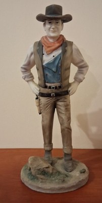 Seltene Vintage John Wayne Figur Leanardo Collection 1998 - Größe: 25 cm hoch - gebraucht