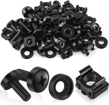 Poeland 20 Pack M6 X 16Mm Rack Mount Cage Nuts, Screws and Washers for Server Ra