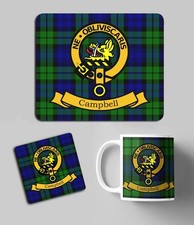 Campbell Clan Scottish Family ~ Gift Set ~ Mug, Coaster & Mouse Pad / Mousepad
