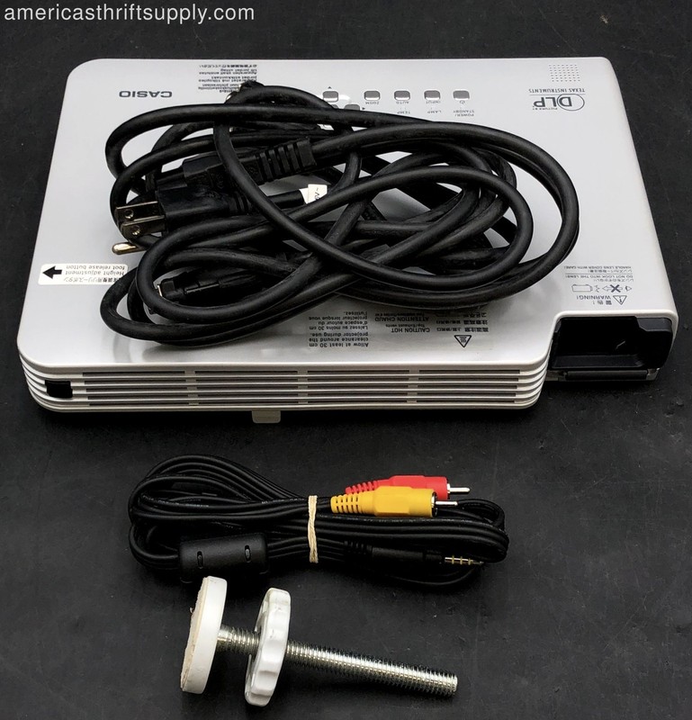 Casio XJ-S33 Portable Data Projector DLP Silver Slim With Power & AV Cables