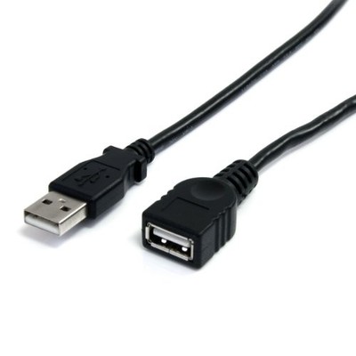 Startech USBEXTAA6BK 6ft USB 2.0 Ext Cable A-A Black