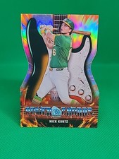 Nick Kurtz Power Chords Die-Cut Insert - 2026 Bowman Baseball #PC-6 Athletics