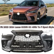 Front Bumper Conversion kit Fits 2023 2024 Lexus RX350 RX 450h F Sport Style
