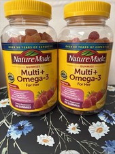 2 Pack Nature Made Women's Multivitamin with Omega 3 Gummies 150 Count Exp 11/26