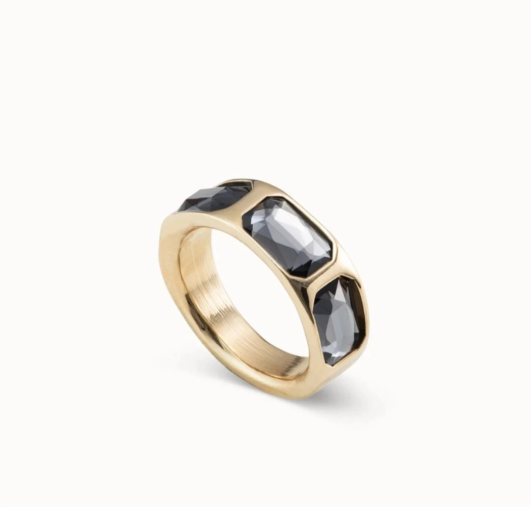 UNO DE 50 Anello in lega di metallo, placcato in argento Sterling, Con perla in conchiglia, Gioiello fatto a mano, Design creativo