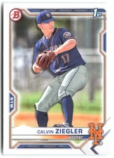 2021 Bowman Draft #BD-123 Calvin Ziegler