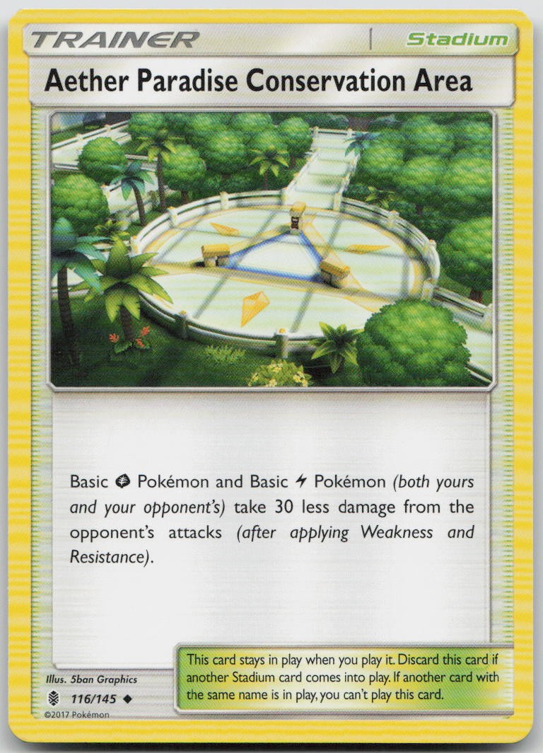 Aether Paradise Conservation Area 116/145 Guardians Rising Uncommon Pokemon MP