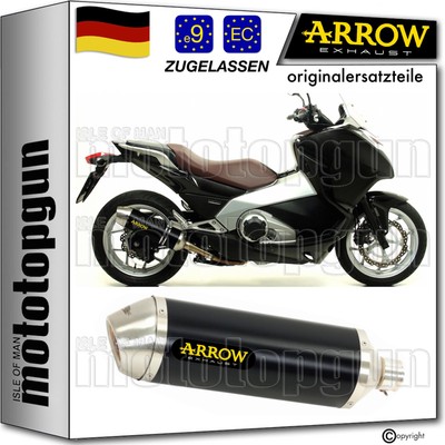 auspuff open schwarz tech arrow fur honda integra 700 2012 12 2013 13