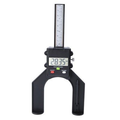 1x 80mm Magnetic LCD Display Digital Depth Gauge Woodworking Hand Measuring SET