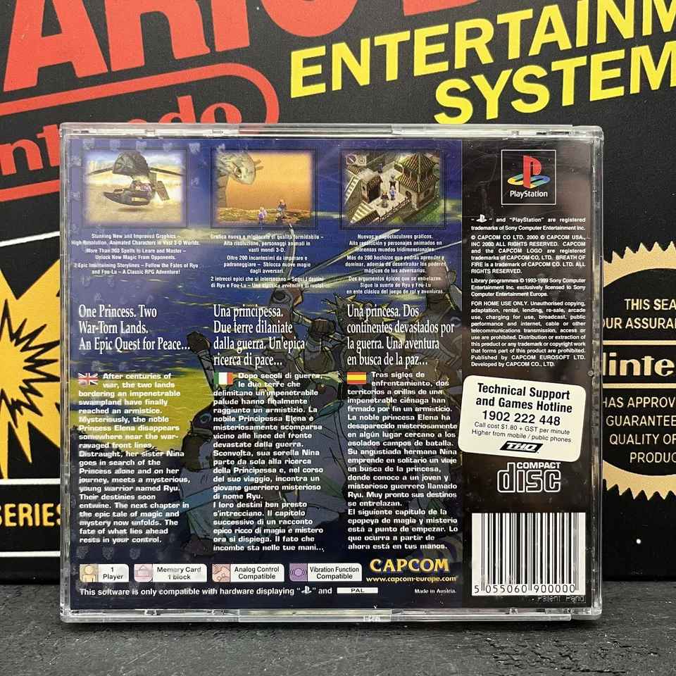 Breath Of Fire IV Playstation PS1 PAL VGC TESTED FREE TRACKED POSTAGE - Image 3 of 4