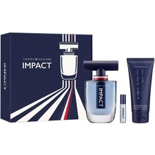 Image of TOMMY HILFIGER IMPACT GIFT SET 100ML EDT SPRAY - BODY WASH 100ML - EDT 4ML