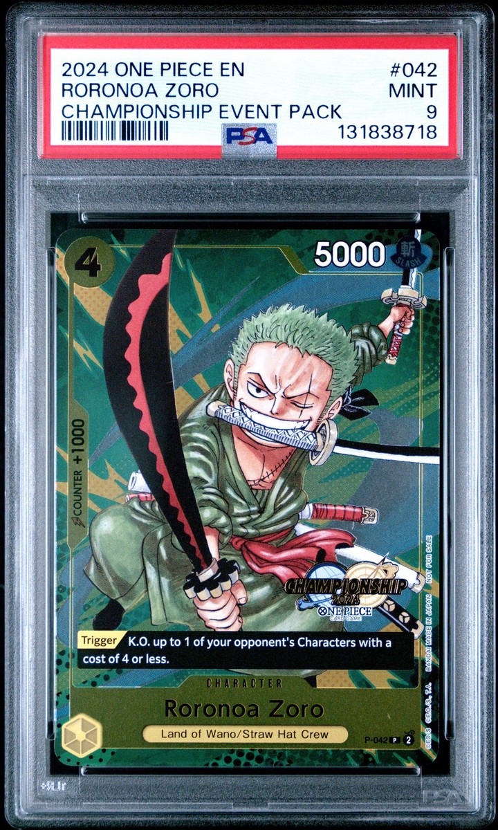 CGC10 ロー ワンピース チャンピオンシップ イベントパック 2024 Roronoa Zoro (CS 2024 Event Pack) P-042 One Piece Promotion Cards