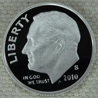 2010-S Silver Roosevelt Dime Proof 90% Silver US Mint 10C Coin Free Shipping