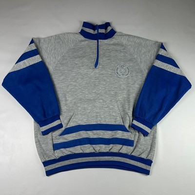 Vintage Barcelona 1992 Olympic Quarter Zip Grey Blue Pullover