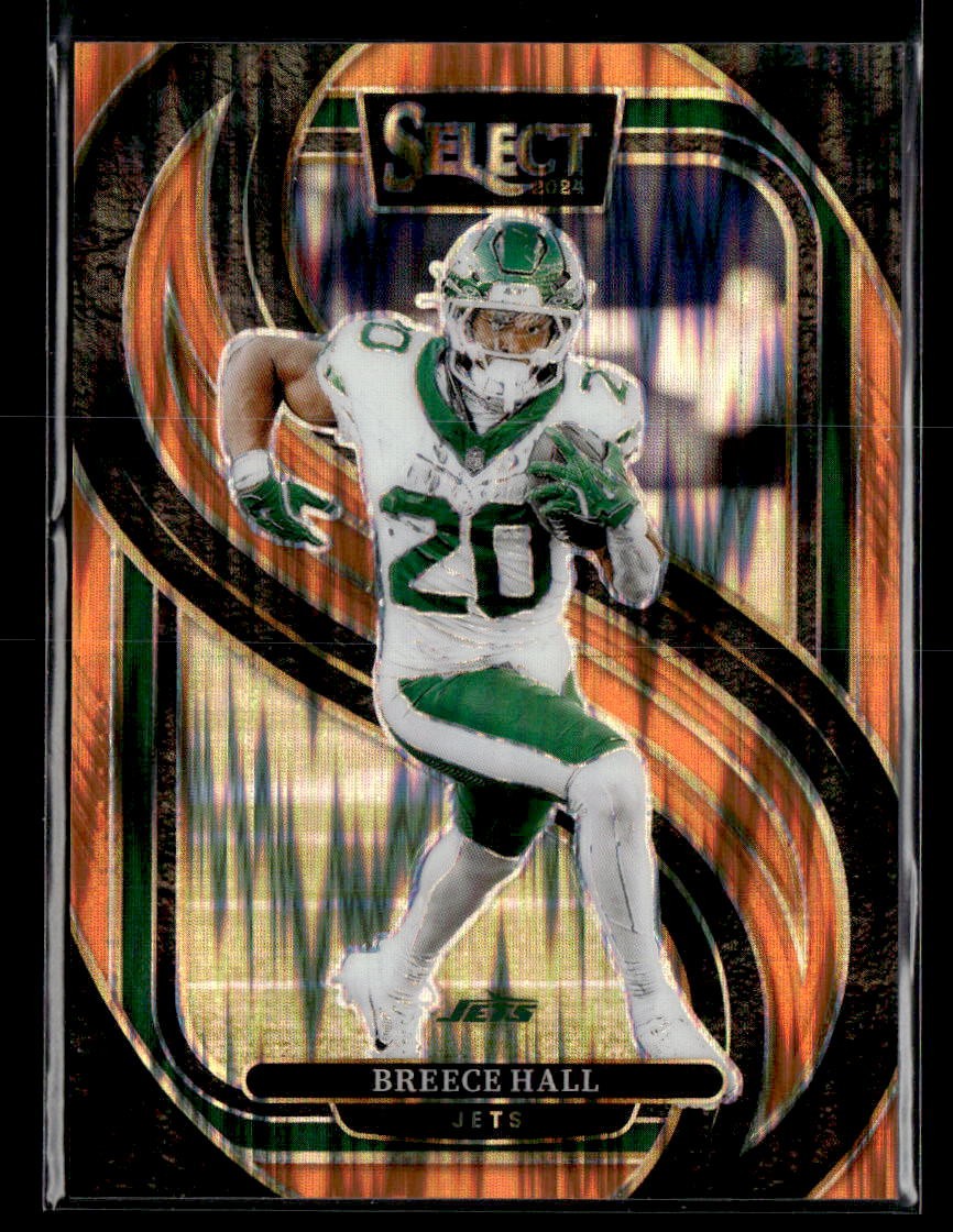 2024 Panini Select #111 Breece Hall Orange Prizm Shock #/399 | eBay