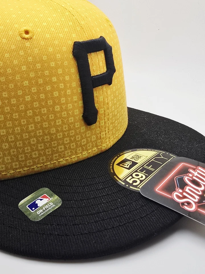 New Era  Gold Black Pittsburgh Pirates 2023 City Connect 59FIFTY Fitted Hat Cap - Image 4 of 4