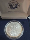2004 1 oz Silver American Eagle (Brilliant Uncirculated). In Box W/Natural Tone