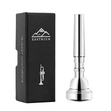 EASTROCK Trumpet Mouthpiece 5C Silver Plated