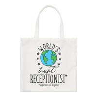 Weltweit Beste Receptionist Regular Tragetasche Lustiger Witz Lieblings Shopper