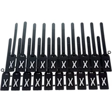 980N-X, Black Security Tags, (Pack of 500)