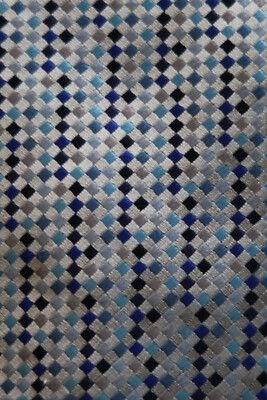 CHARLES TYRWHITT SEIDENKRAWATTE GRAU MARINEBLAU & SCHWARZE DIAMANTEN EINE HOCHZEITSIDEE KLASSIKER