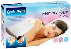 quiet night memory foam pillow
