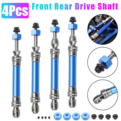 RC Car Drive Shaft CVD Front Rear 4Pcs For 1/10 Traxxas Slash Rustler 4x4 VXL US