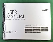 Samsung ST150F Instruction Manual: Full Color 155 Pages  Protective Covers