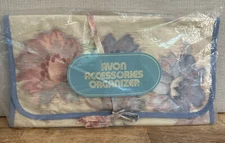 Avon Accessories Organizer Three Zippered Compartments Hanger NOS Vintage 80s