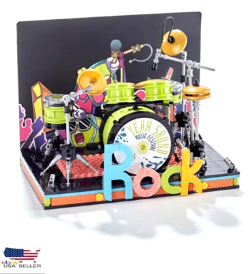 10% OFF Rock & Roll Kids Drum Set Building Block Creative Gift Toys - 500+pcs