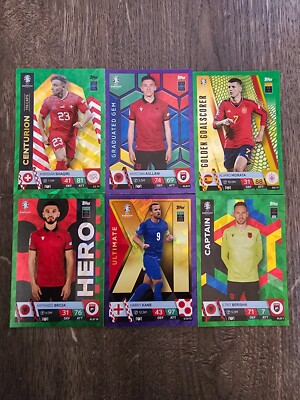 Match Attax Euro 24 Parallel Karten GG,CC,UXI,Hero,Captain und Graduated Gem