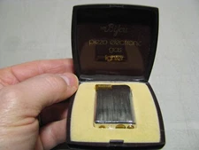 Vintage lighter mr bijou piezo electronic gas lighter with original box