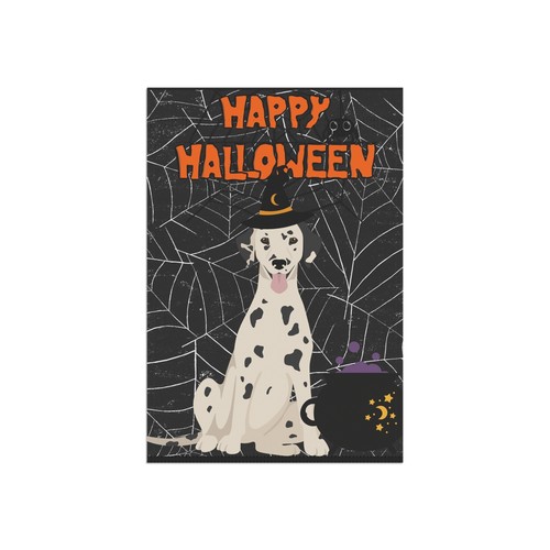 Halloween dalmatinischer Hund Gartenflagge - 2 Größen - tolles Geschenk für dalmatinische Besitzer! - Bild 9 von 11