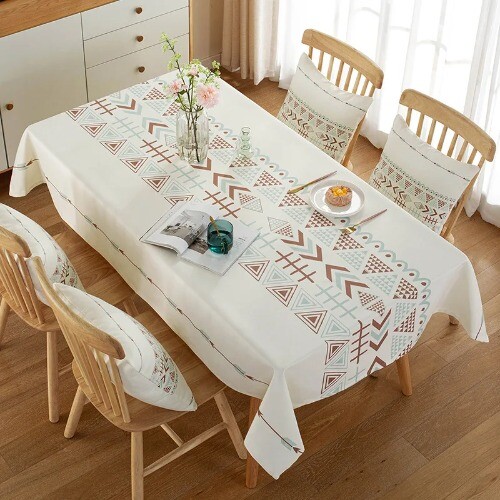Nordic Art Small Fresh Ins Pastoral Style Waterproof Oil Resistant Tablecloth - Imagen 15 de 41