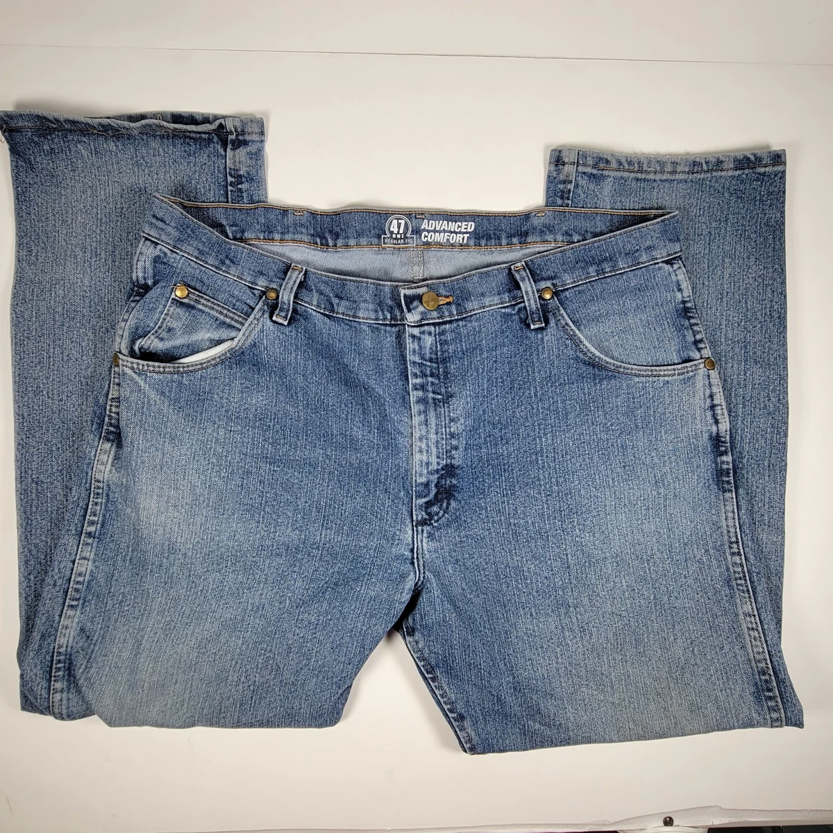 Wrangler 47MWZ Men s Jeans 39x30 Blue Advanced Comfort Cowboy Cut Regular Fit