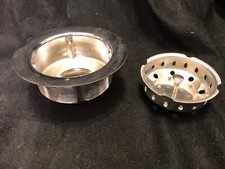 Chrome Kitchen Sink Drain Strainer Basket 3 1/2" Assembly Plumbing Repair