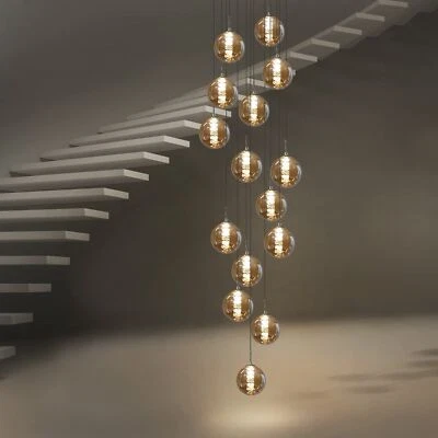 ZMH Pendelleuchte Kronleuchter Hängelampe Küchenlicht Wohnzimmerlampe Flurlampe - Bild 1 von 4